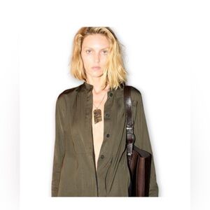 ZARA KEY HEART PLAQUE NECKLACE - NWT